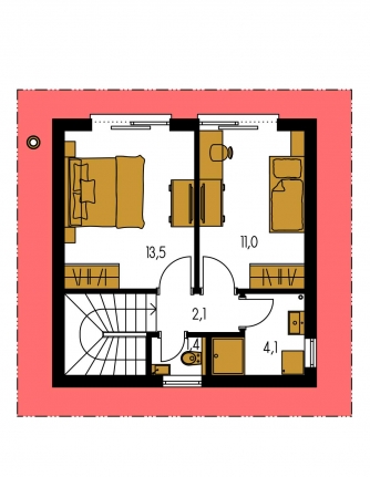 Floor plan of second floor - ZEN 1